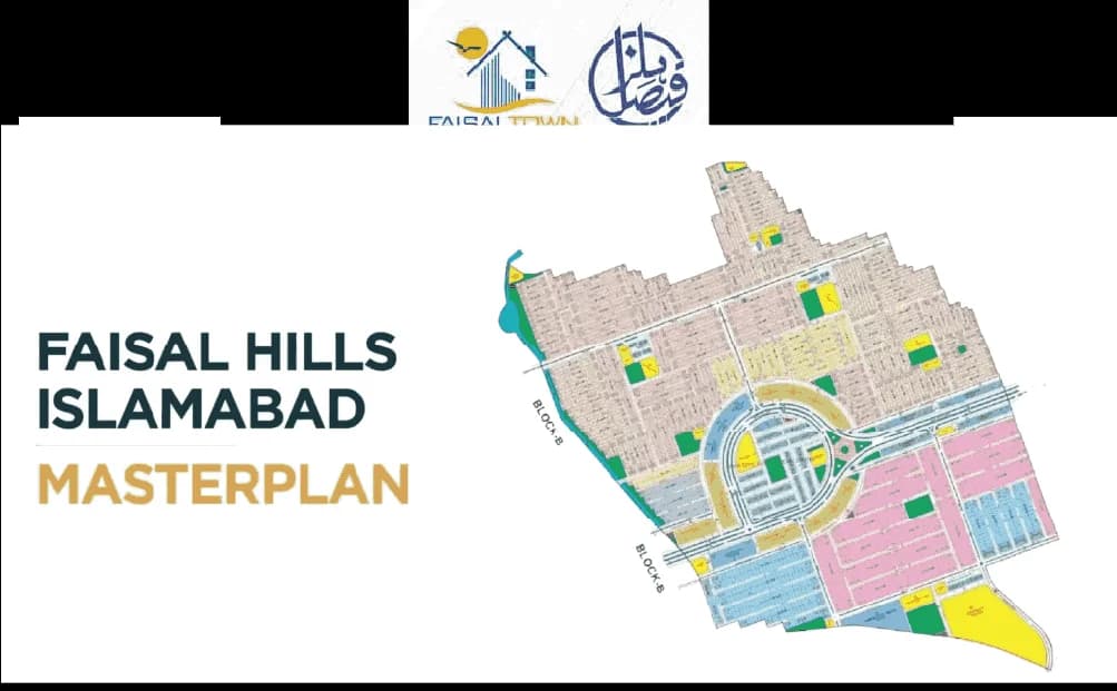 Faisal Hills Islamabad full layout plan — investment overview showing all blocks and road network